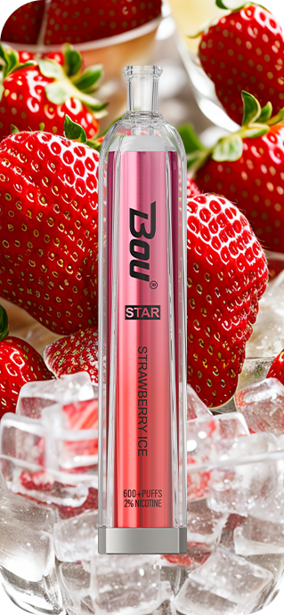 Vaper Desechable Bou Star 600 Puff Strawberry ice
