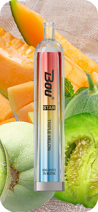 Vaper Desechable Bou Star 600 Puffs Triple Melón