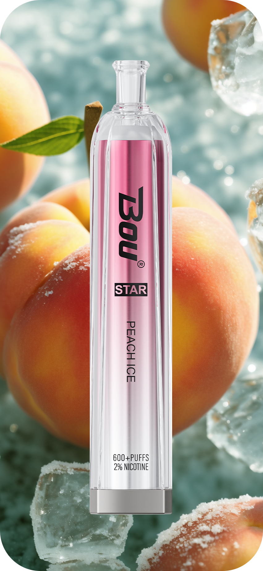 Vaper Desechable Bou Star 600 Puff Peach ice