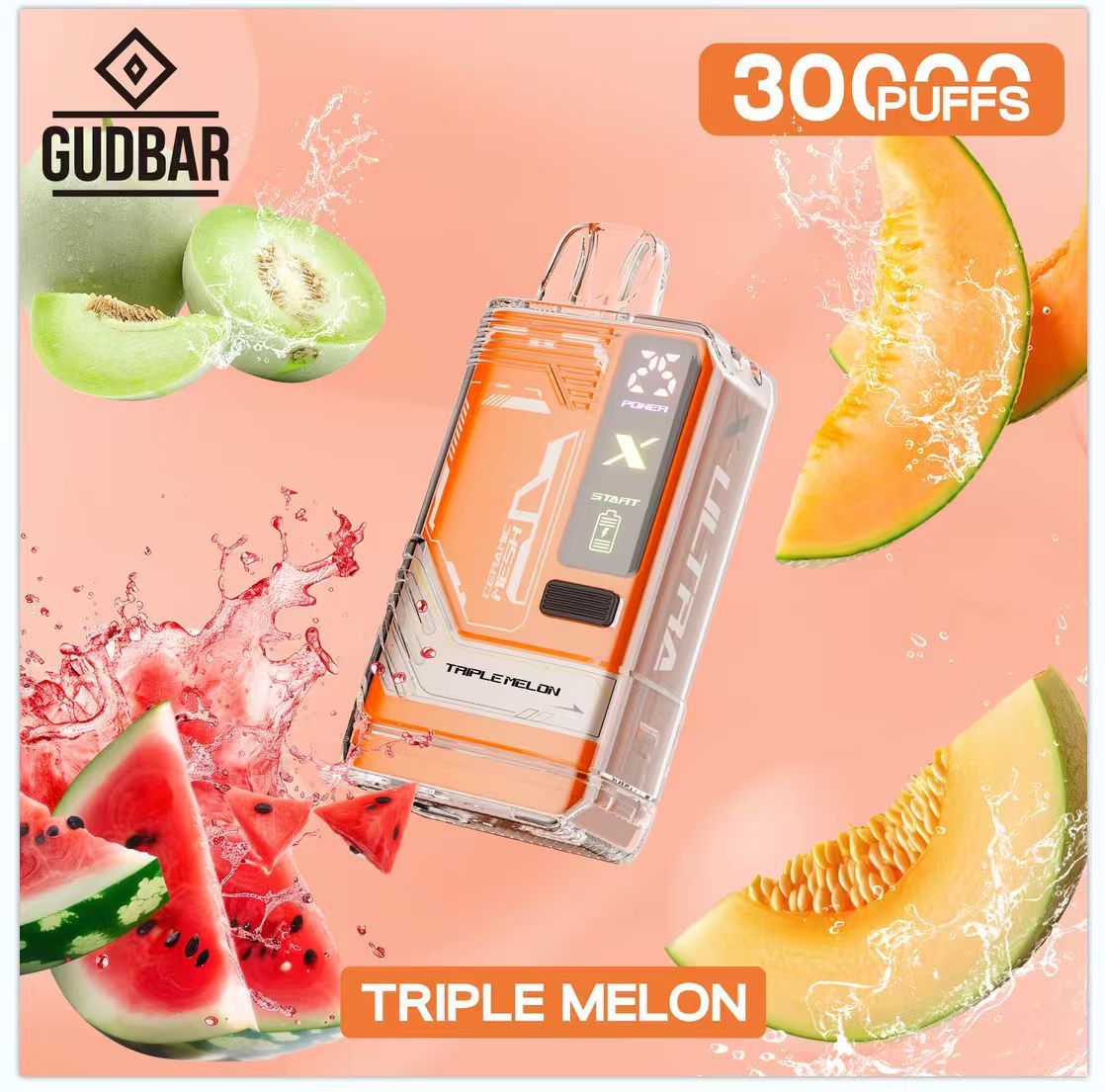 Gudbar X-Ultra 30.000 PUFFS – Triple Melon
