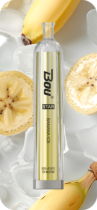 Vaper Desechable Bou star 600 Pufff Banana ice