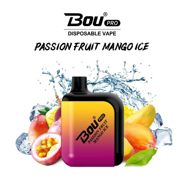 Caja vaper desechable Bou Pro 7000 Passion Fruit Mango