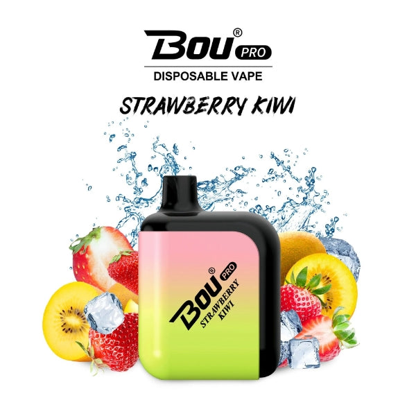 Caja vaper desechable Bou pro 7000 Strawberry Kiwi