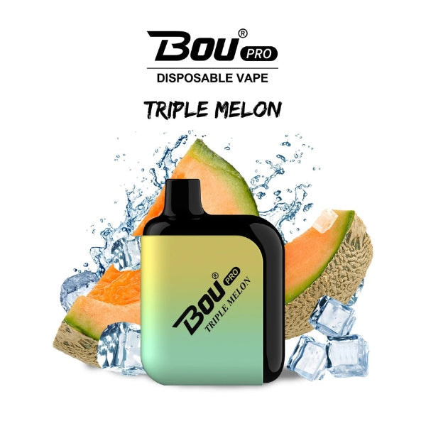 Vaper Desechable Bou Pro 7000 Puffs Triple Melón 🍈