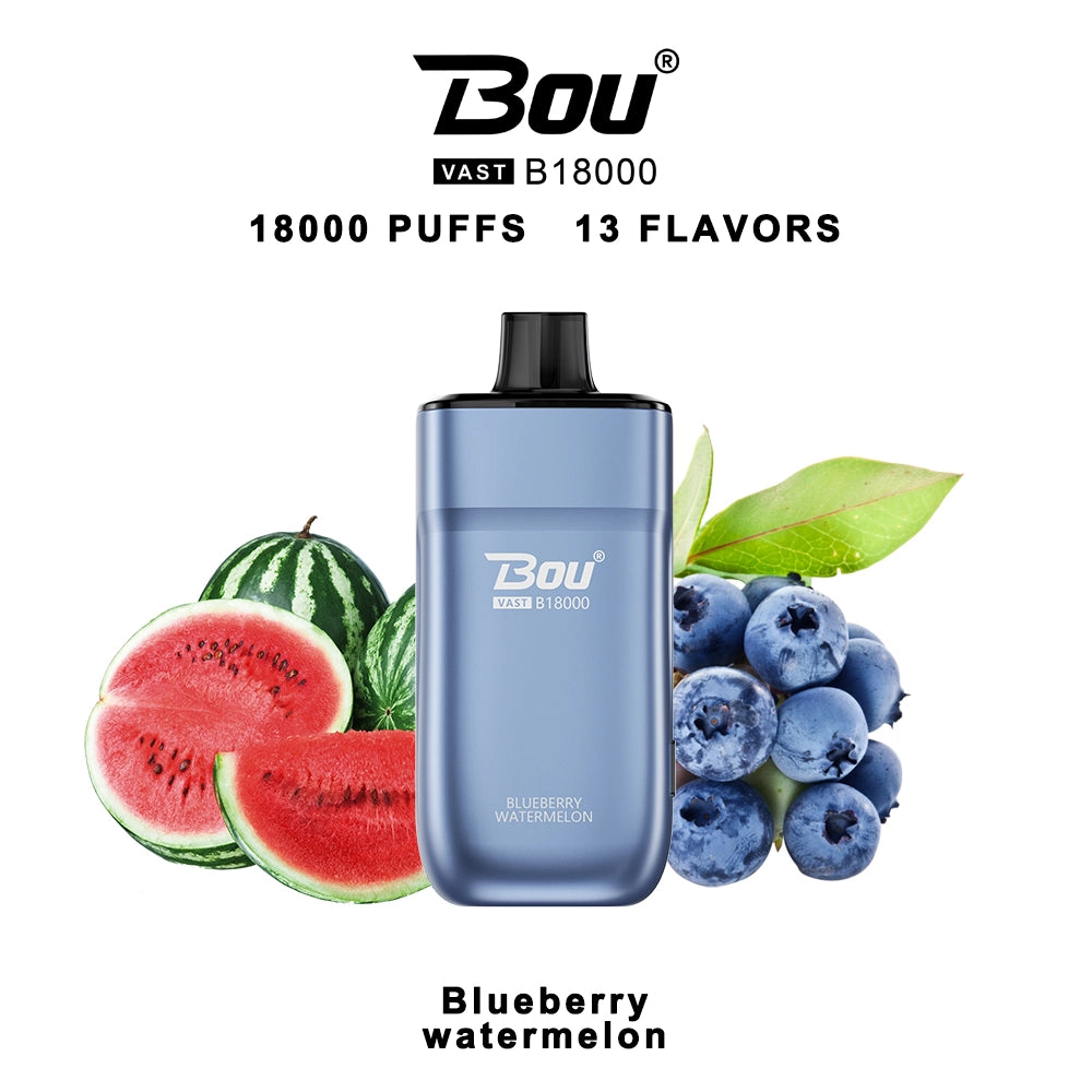 Vaper Desechable Bou VAST B1800 Blueberry watermelon 0%NIC