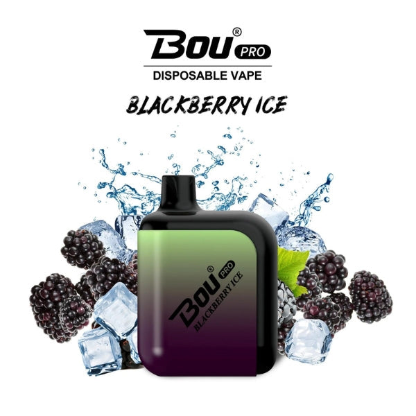 Vaper Desechable Bou Pro 7000 Puffs Black Berry Ice💜🧊