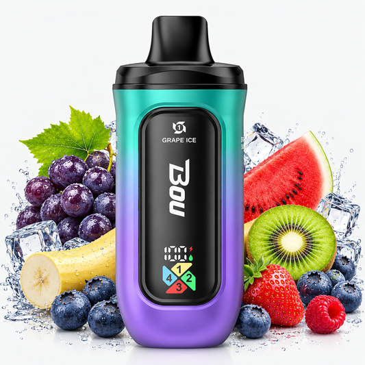 BOU TETRA 4 en 1 200K – Grape Ice Mix
