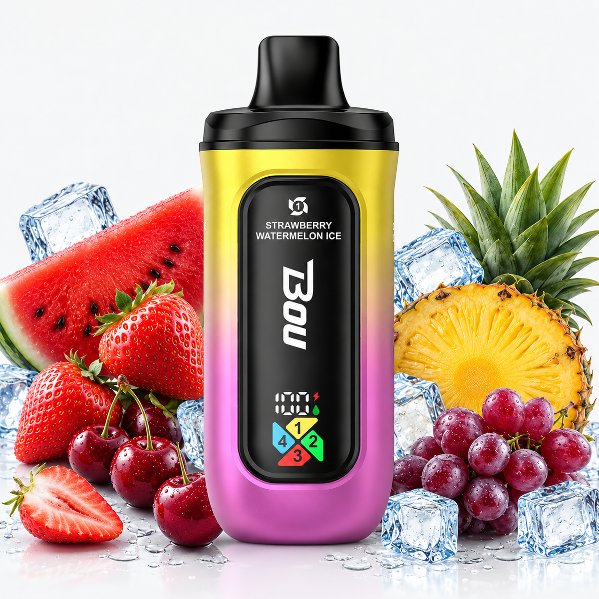 BOU TETRA 4 en 1 200K – Strawberry Watermelon Mix
