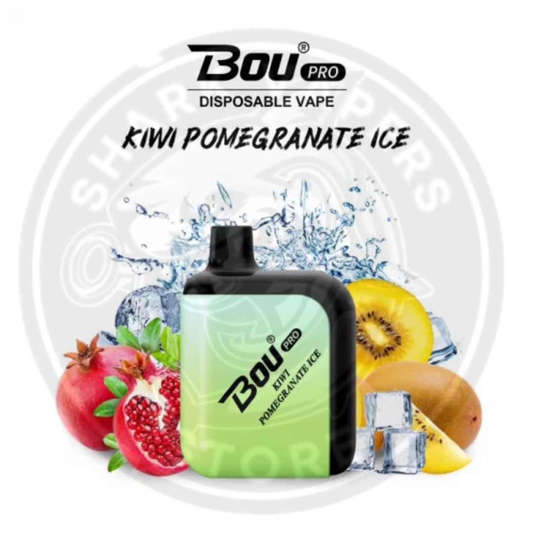 Vaper Desechable Bou Pro 7000 Puffs Kiwi Pomegranate 🥭🧊