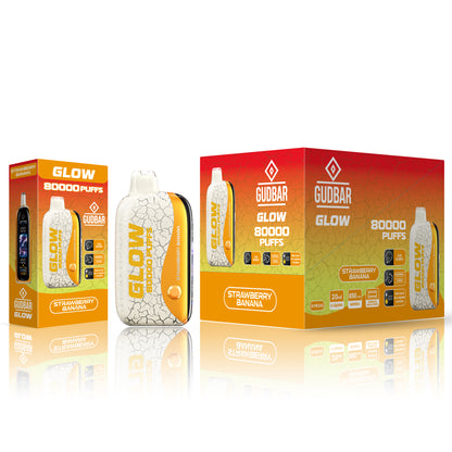 GudBar Glow 80000 Puffs – Strawberry Banana