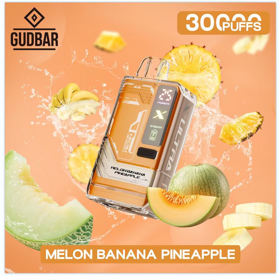 Gudbar X-Ultra 30.000 PUFFS – Melon Banana Pineapple