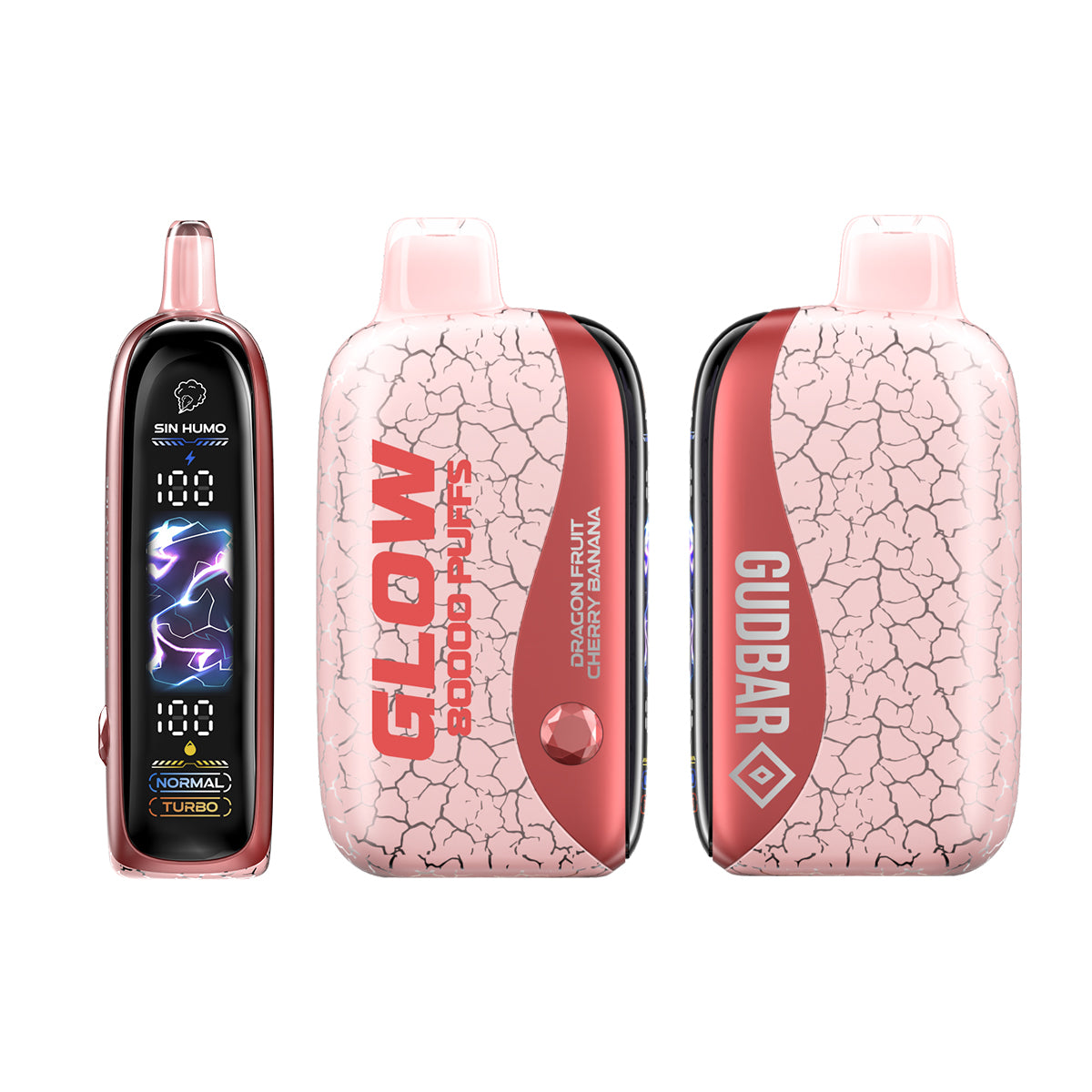 GudBar Glow 80000 Puffs – Dragon Fruit Cherry Banana