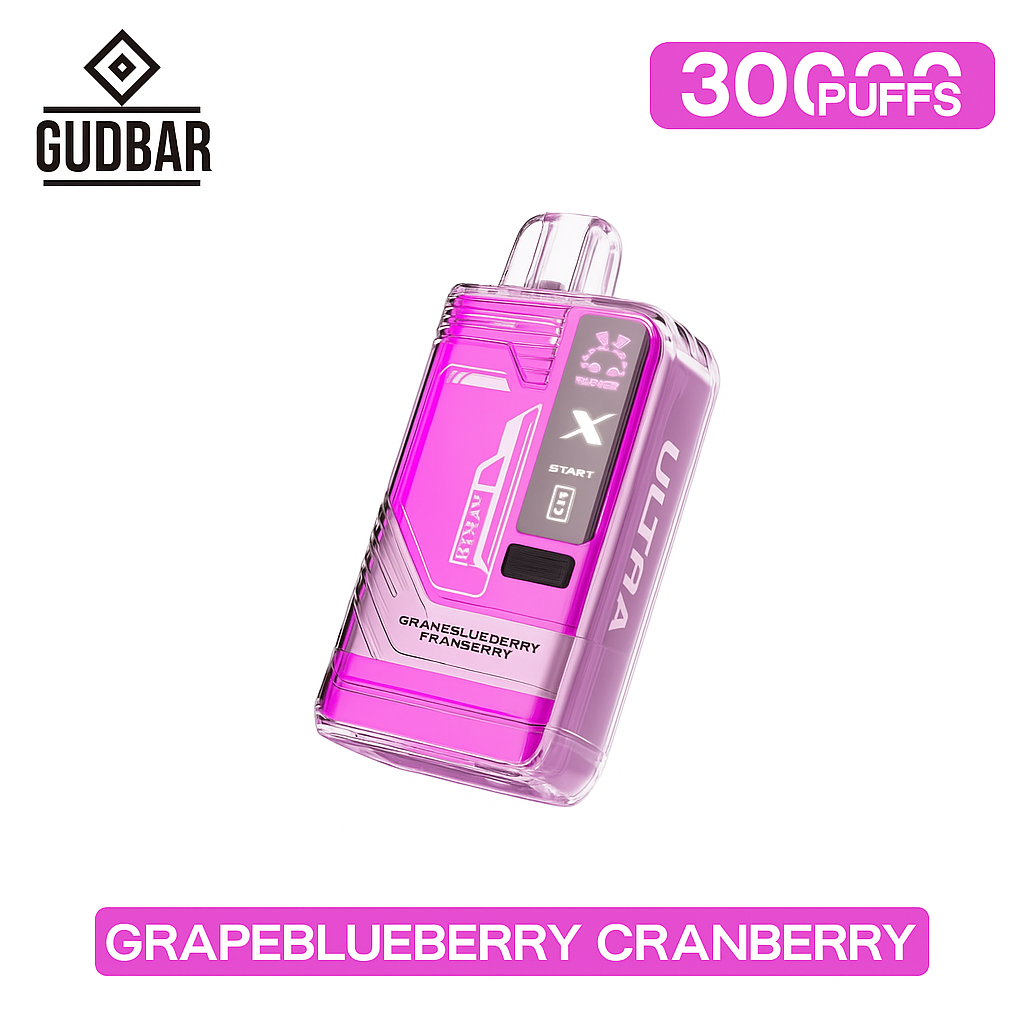 Gudbar X-Ultra 30.000 PUFFS – Grape Blueberry Cranberry