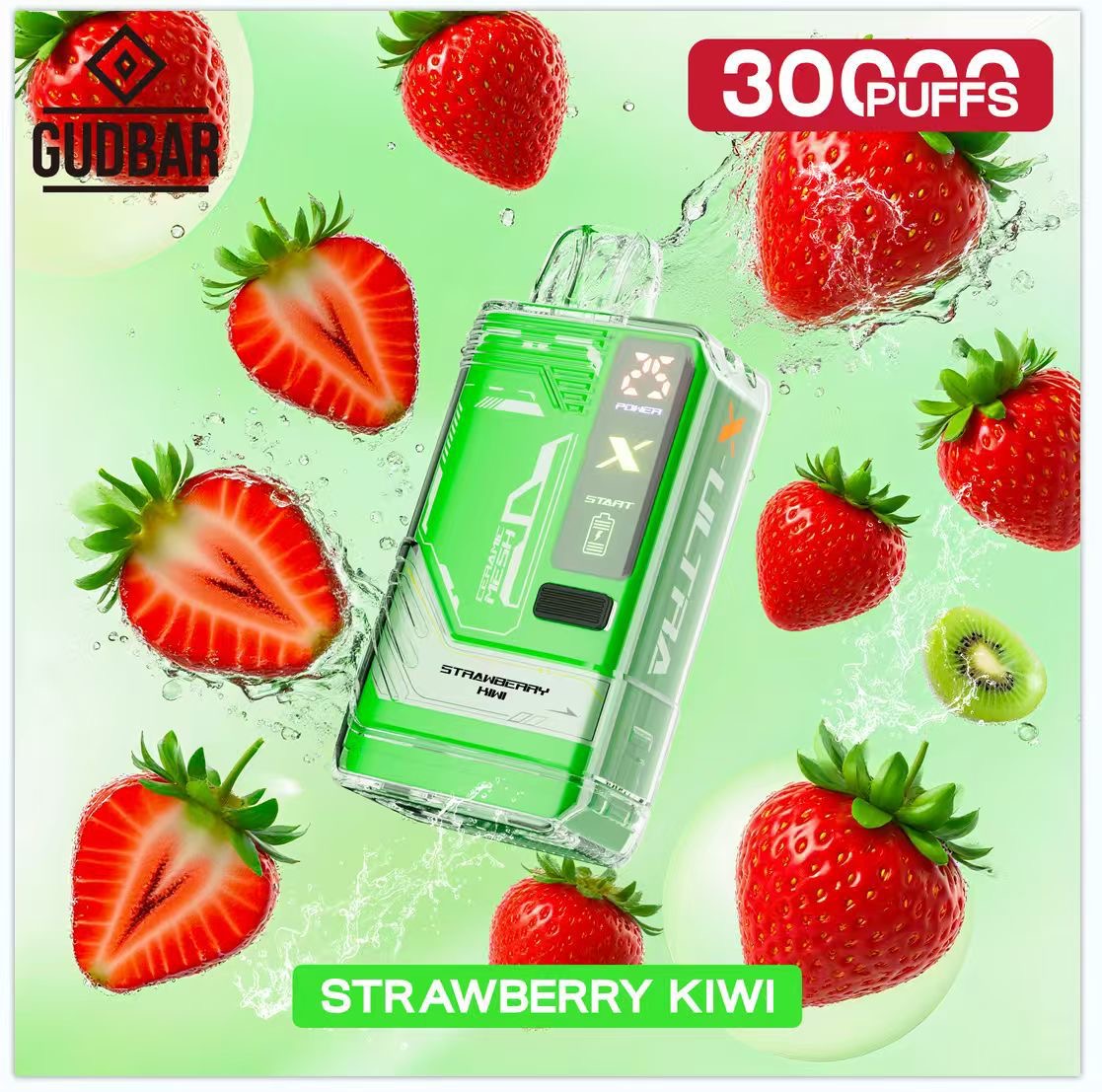 Gudbar X-Ultra 30.000 PUFFS – Strawberry Kiwi