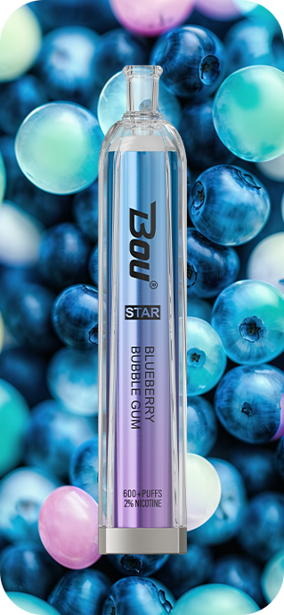 Vaper Desechable Bou Star 600 Puffs Blueberry Bubble Gum