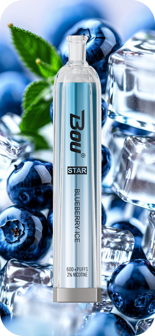 Vaper Desechable Bou Star 600 Puff Blueberry ice