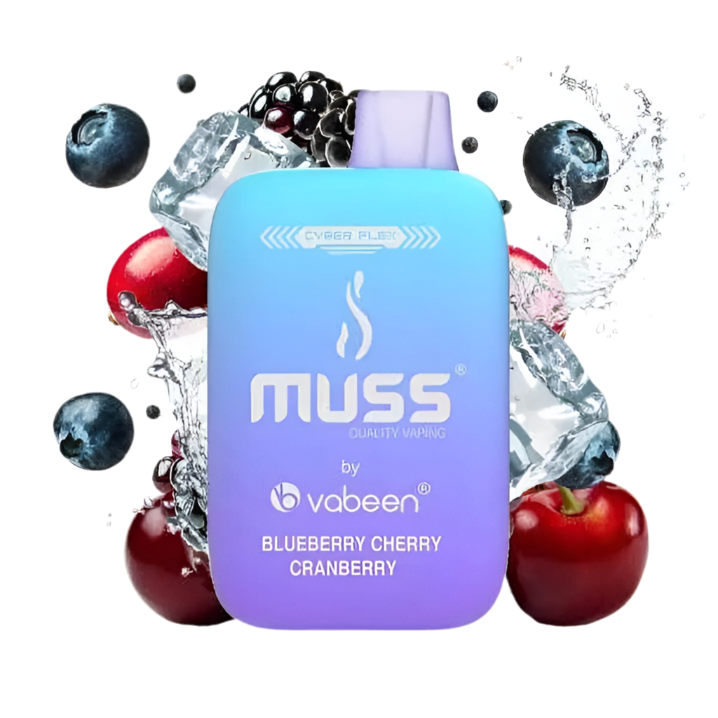 Vaper Desechable Muss Cyber Flex 25000 Puffs Blueberry Cherry Cranberry