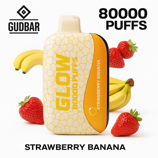 GudBar Glow 80000 Puffs – Strawberry Banana