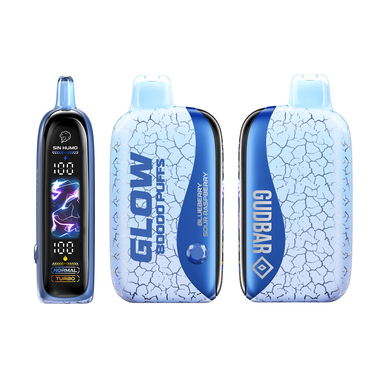 GudBar Glow 80000 Puffs – Blueberry Sour Raspberry