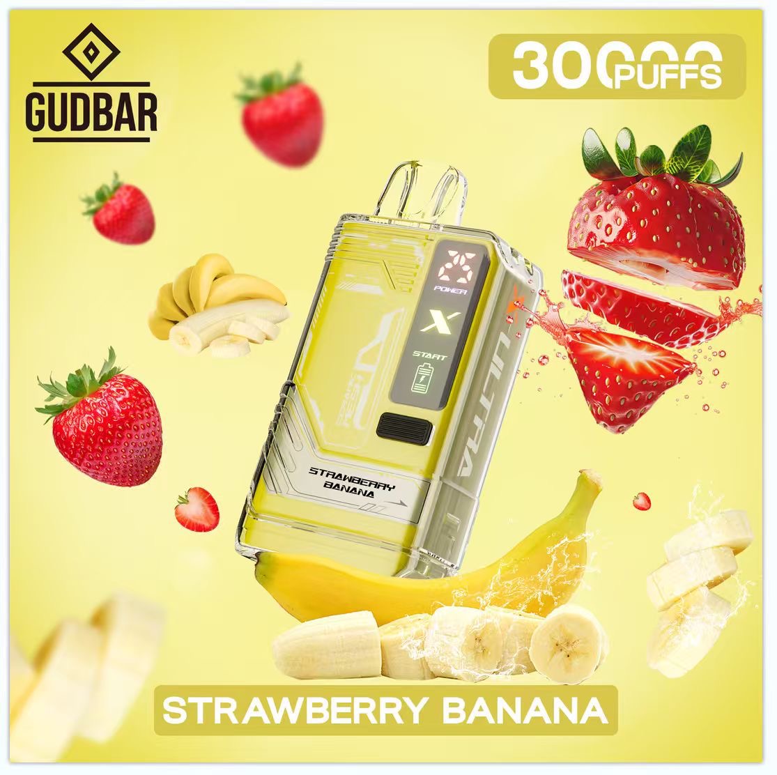 Gudbar X-Ultra 30.000 PUFFS – Strawberry Banana