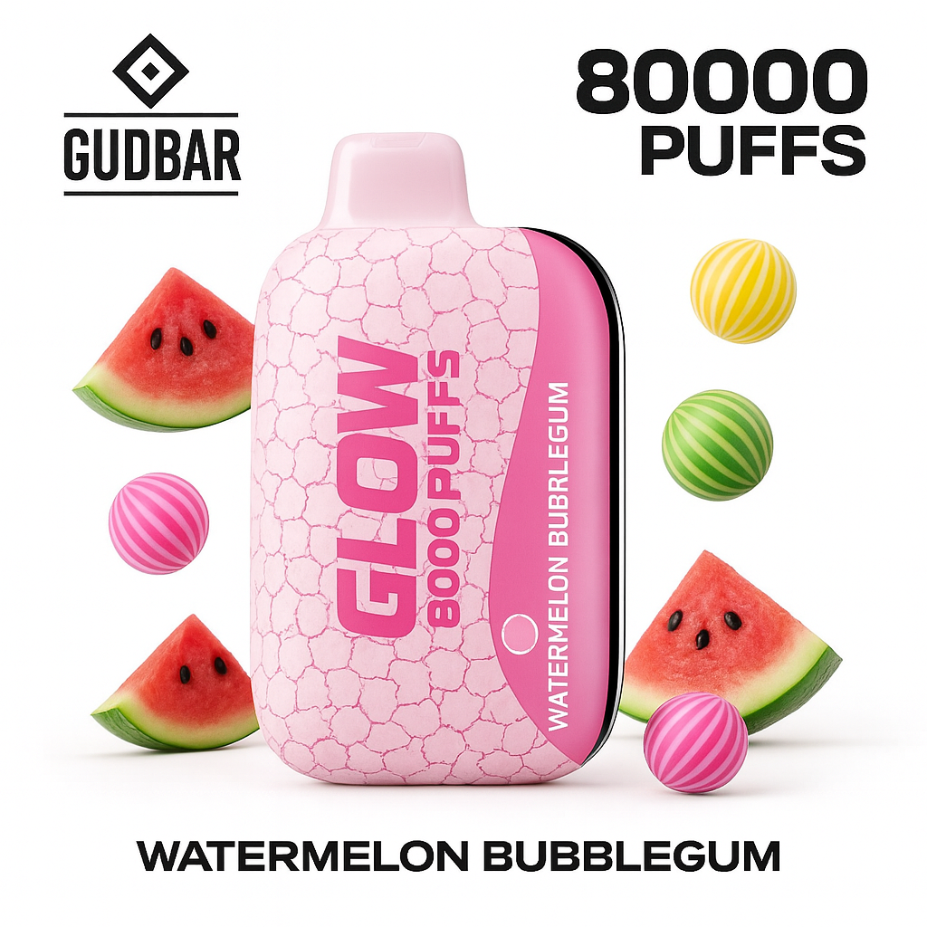 GudBar Glow 80000 Puffs – Watermelon Bubblegum