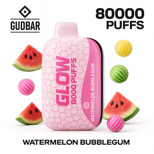 GudBar Glow 80000 Puffs – Watermelon Bubblegum