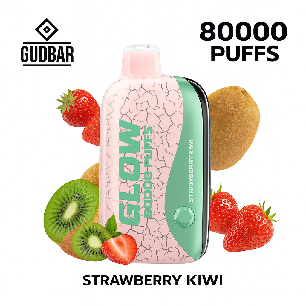 GudBar Glow 80000 Puffs – Strawberry Kiwi