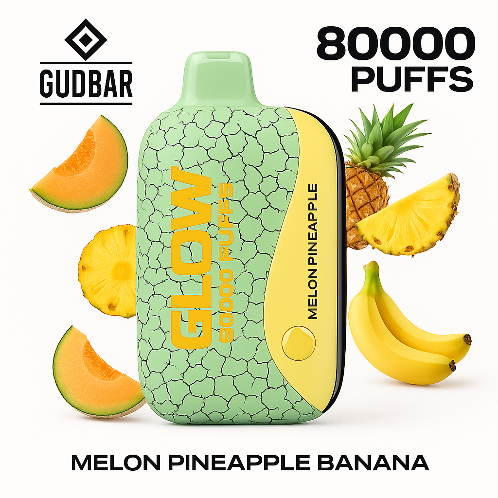 GudBar Glow 80000 Puffs – Melon Pineapple Banana