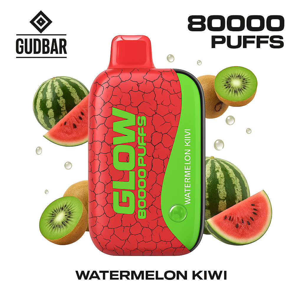 GudBar Glow 80000 Puffs – Watermelon Kiwi