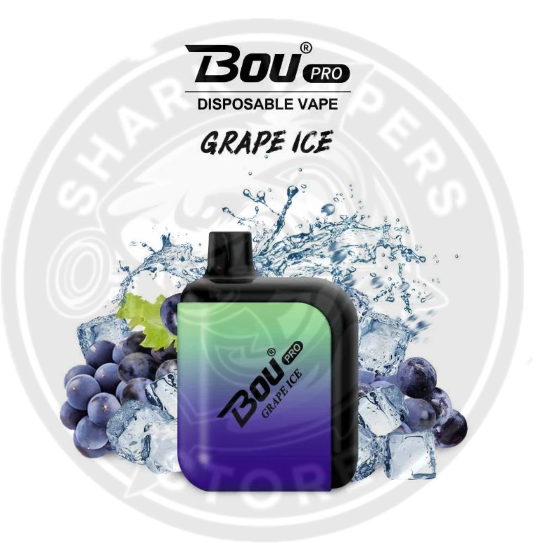 Vaper Desechable Bou Pro 7000 Puffs Grape Ice 🫐🧊