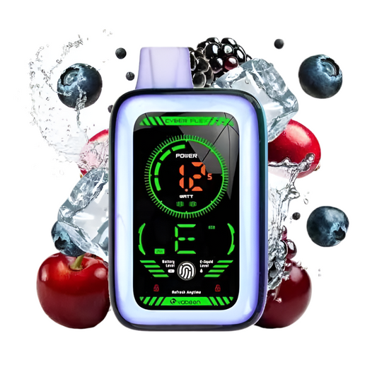 Vaper Desechable Muss Cyber Flex 25000 Puffs Blueberry Cherry Cranberry