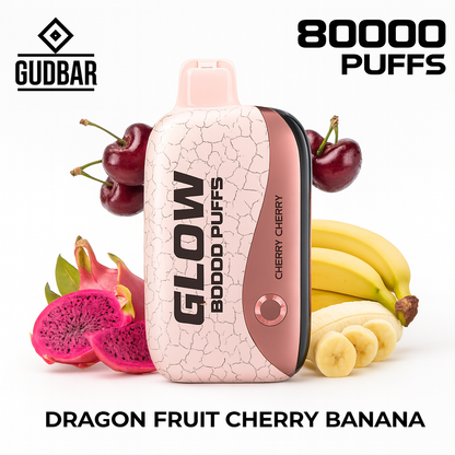GudBar Glow 80000 Puffs – Dragon Fruit Cherry Banana