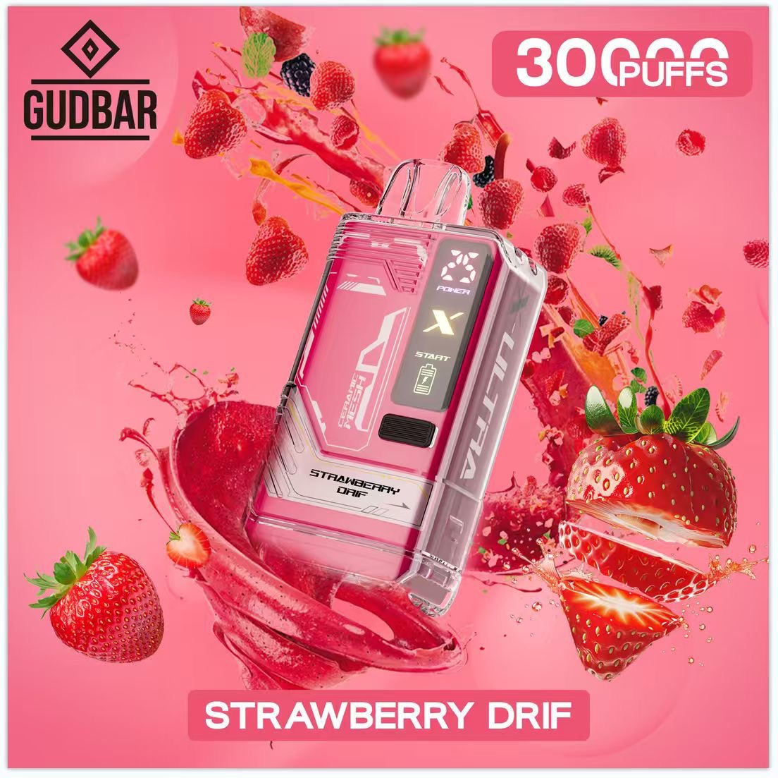 Gudbar X-Ultra 30.000 PUFFS – Strawberry Drif