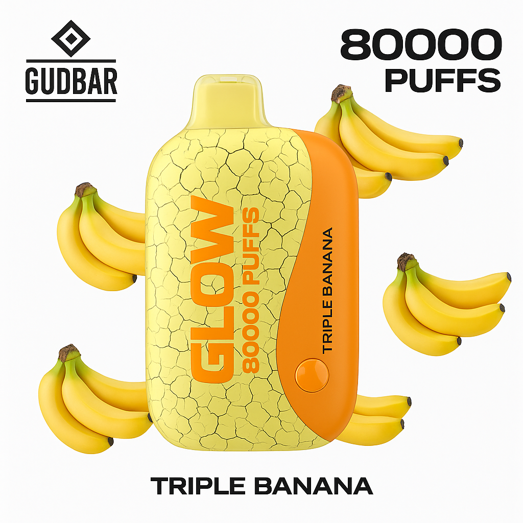 GudBar Glow 80000 Puffs – Triple Banana