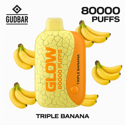 GudBar Glow 80000 Puffs – Triple Banana