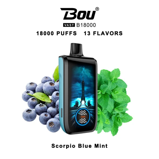 Vaper Desechable  Bou VAST B1800 Scorpion Blue Mint 0%NIC