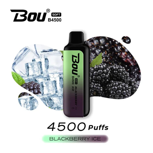 Vaper desechable Bou 4500 PUFFS Blackberry ice