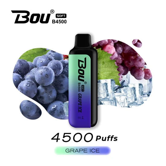 Vapers desechables Bou 4500 PUFFS Grape ice