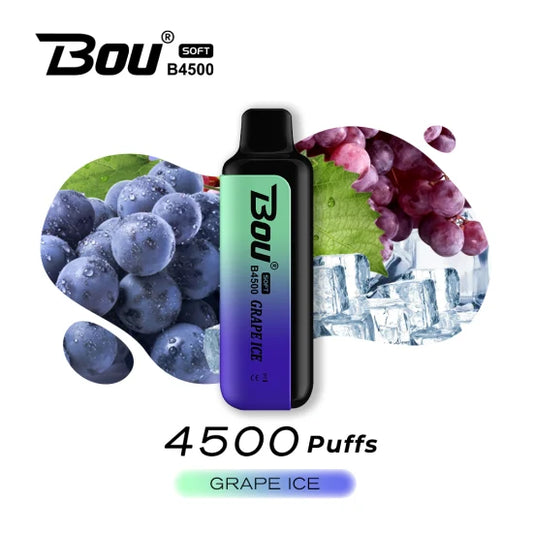 Vapers desechables Bou 4500 PUFFS Grape ice