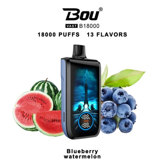 Vaper Desechable  Bou VAST B1800 Blueberry watermelon 0%NIC