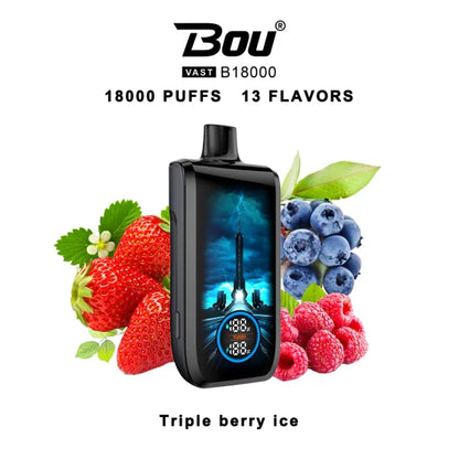 Vaper Desechable  Bou VAST B1800 Triple Berry ice 0%NIC