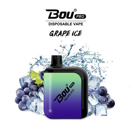 Vaper Desechable Bou Pro 7000 Puffs Grape Ice 🫐🧊