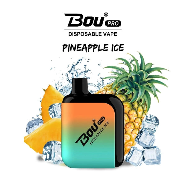 Vaper Desechable Bou Pro 7000 Puffs Pineapple Ice 🍍🧊