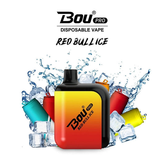 Vaper Desechable Bou Pro 7000 Puffs Red bull Ice  🪫🔥🧊