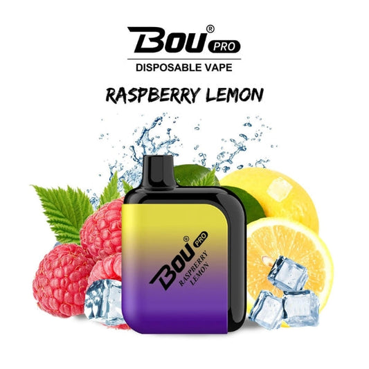 Vaper Desechable Bou Pro 7000 Puffs Raspberry Lemon 🫐🩷🍋🧊