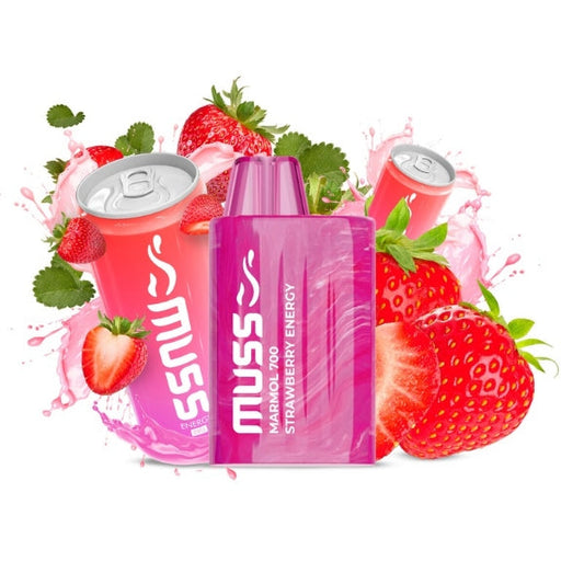 Vaper Desechable Muss Mármol 700 Puffs Strawberry Energy