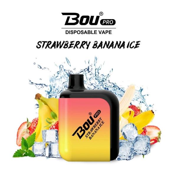 Caja vapers desechable Bou pro 7000 Strawberry Banana