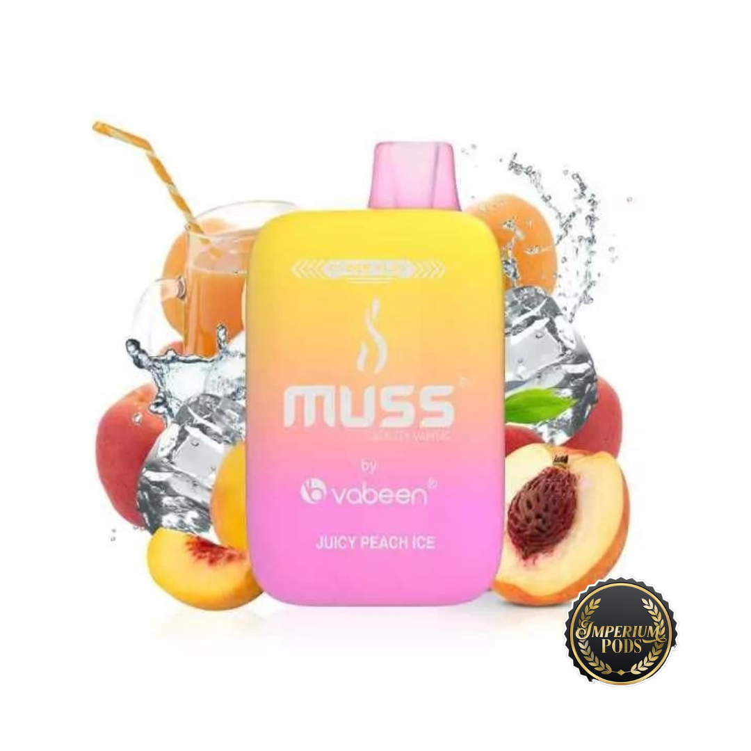 Vaper Desechable Muss Cyber Flex Juice Peach Ice 25.000 caladas
