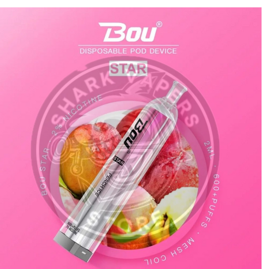 Vaper Desechable Bou Star 600 Puff Peach ice