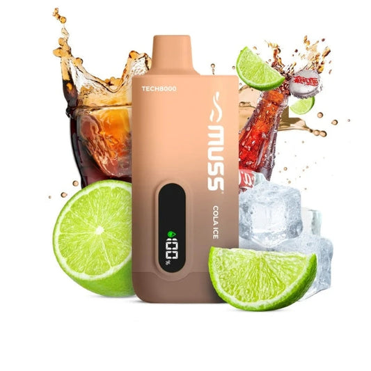Vaper Desechable Muss Tech 8000 Puffs Cola Ice 🥤🧊